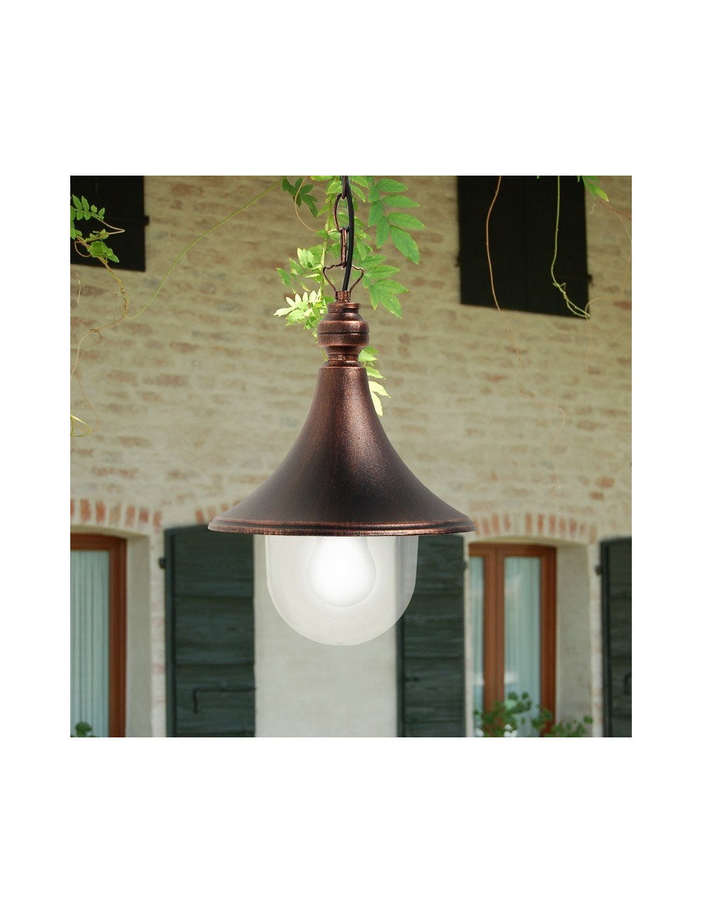 DIONE NERO Classic Outdoor Aluminium Pendant Lamp 1903A Liberti Lamp