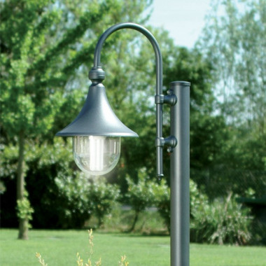 DIONE BLACK Aluminium Lampenmast für Garten im Freien Classic 1905A1L Liberti Lampe