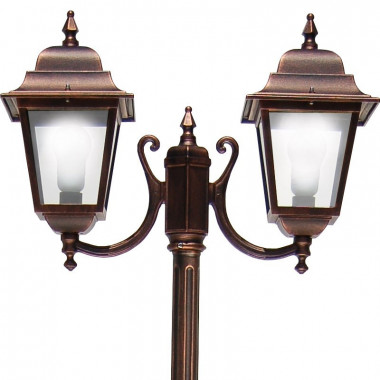 ATHENA Pole Street Light 2 lights Classic Outdoor Lighting