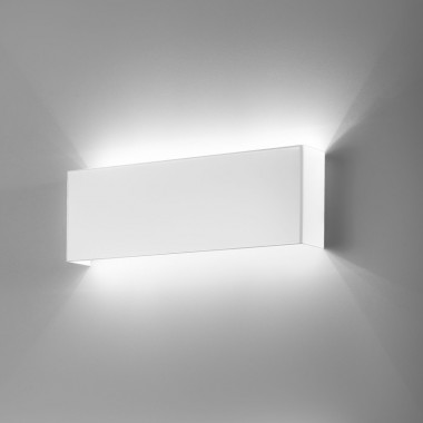 LINE LED di Antea luce, Applique da Parete in Metallo Bianco design moderno essenziale
