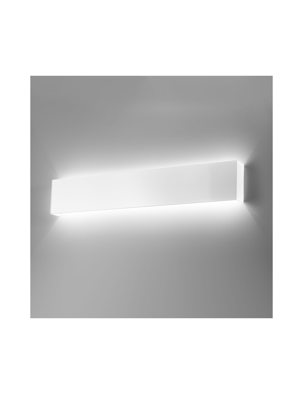 LINE LED by Antealuce, Applique en Métal Blanc L.60 Cm design moderne