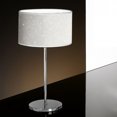GLITTER Lampada da Tavolo Design Moderno Con Paralume