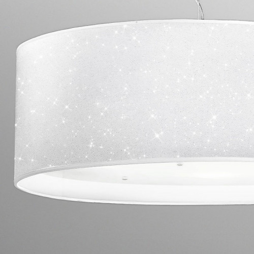 GLITTER di Antealuce Illuminazione, Lampadario Design Moderno con Paralume in Tessuto