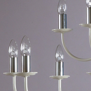 ATELIER Lámpara de suspensión con lámpara de araña de 12 luces de diseño moderno