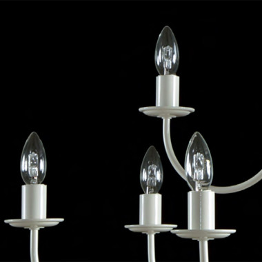 ATELIER Lámpara de suspensión con lámpara de araña de 12 luces de diseño moderno