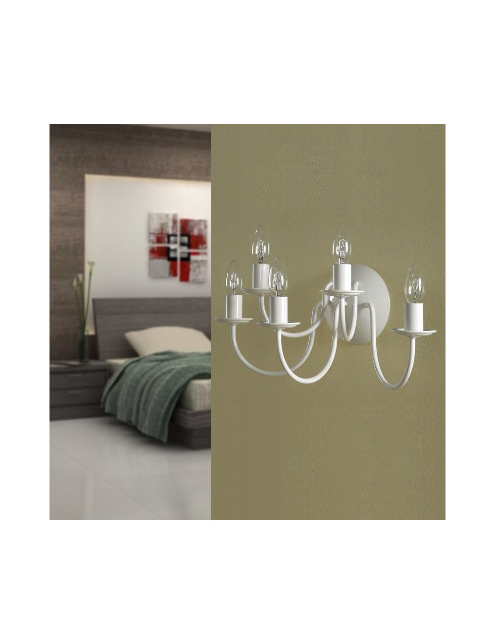 Lámpara de pared ATELIER con 5 luces diseño moderno