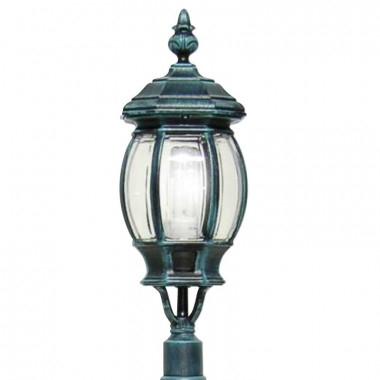 Linterna ENEA con accesorio para la iluminación de jardín exterior con poste existente