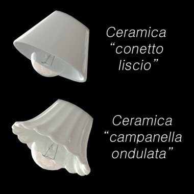 DEA Lampada Parete Soffitto 3 Spot Orientabili Ceramica illuminazione specchio bagno
