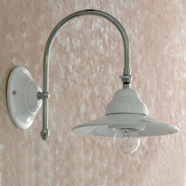 BIANCA Applique ajustable articulación blanco cerámica espejo baño