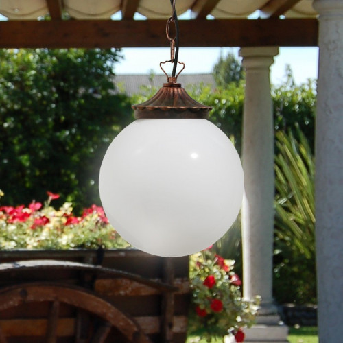 ORIONE S25 Lampada a Soffitto da Esterno Giardino Sfera Globo d.25