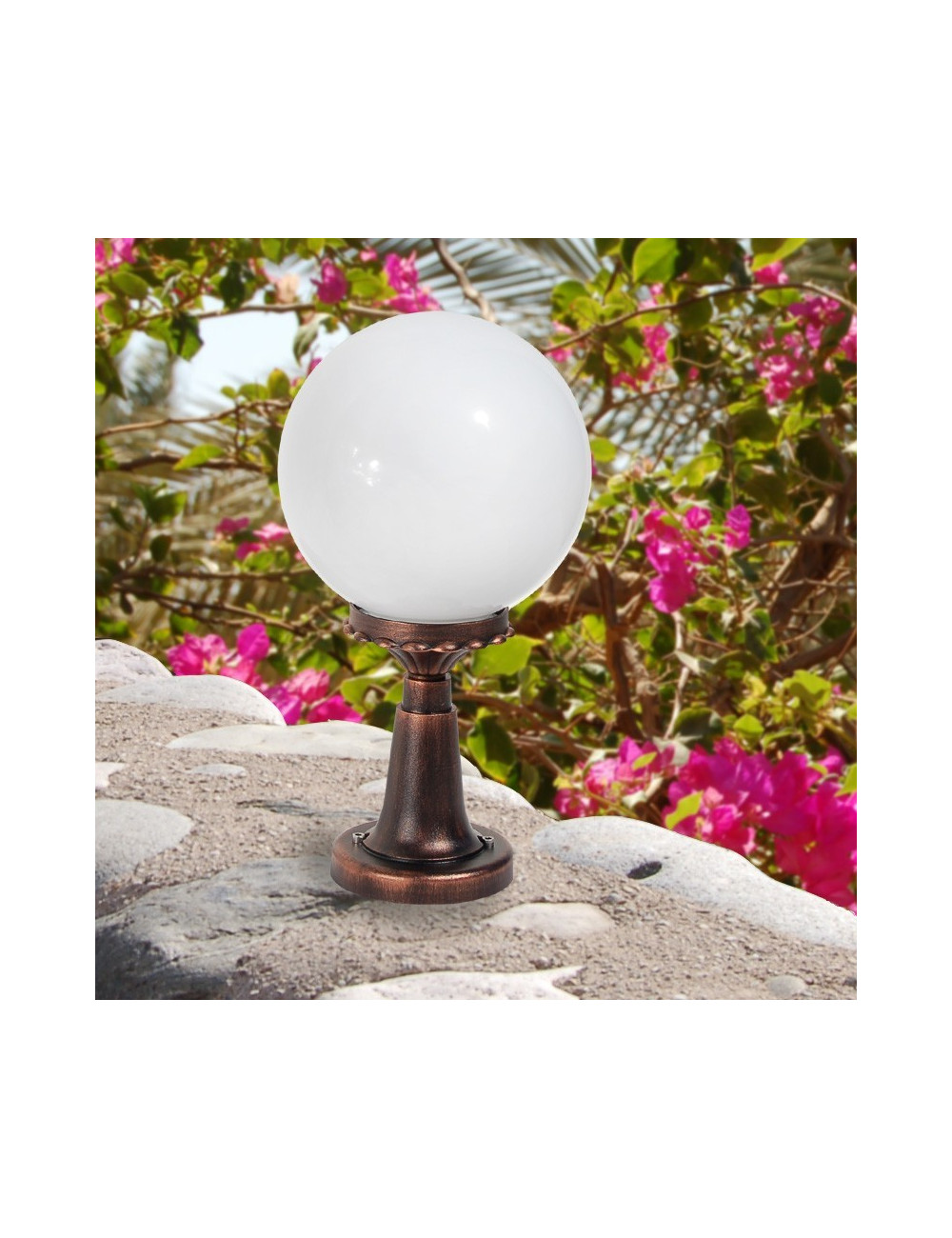 ORIONE S25 Bollard Lampe d’extérieur Jardin Sfera Globo d.25