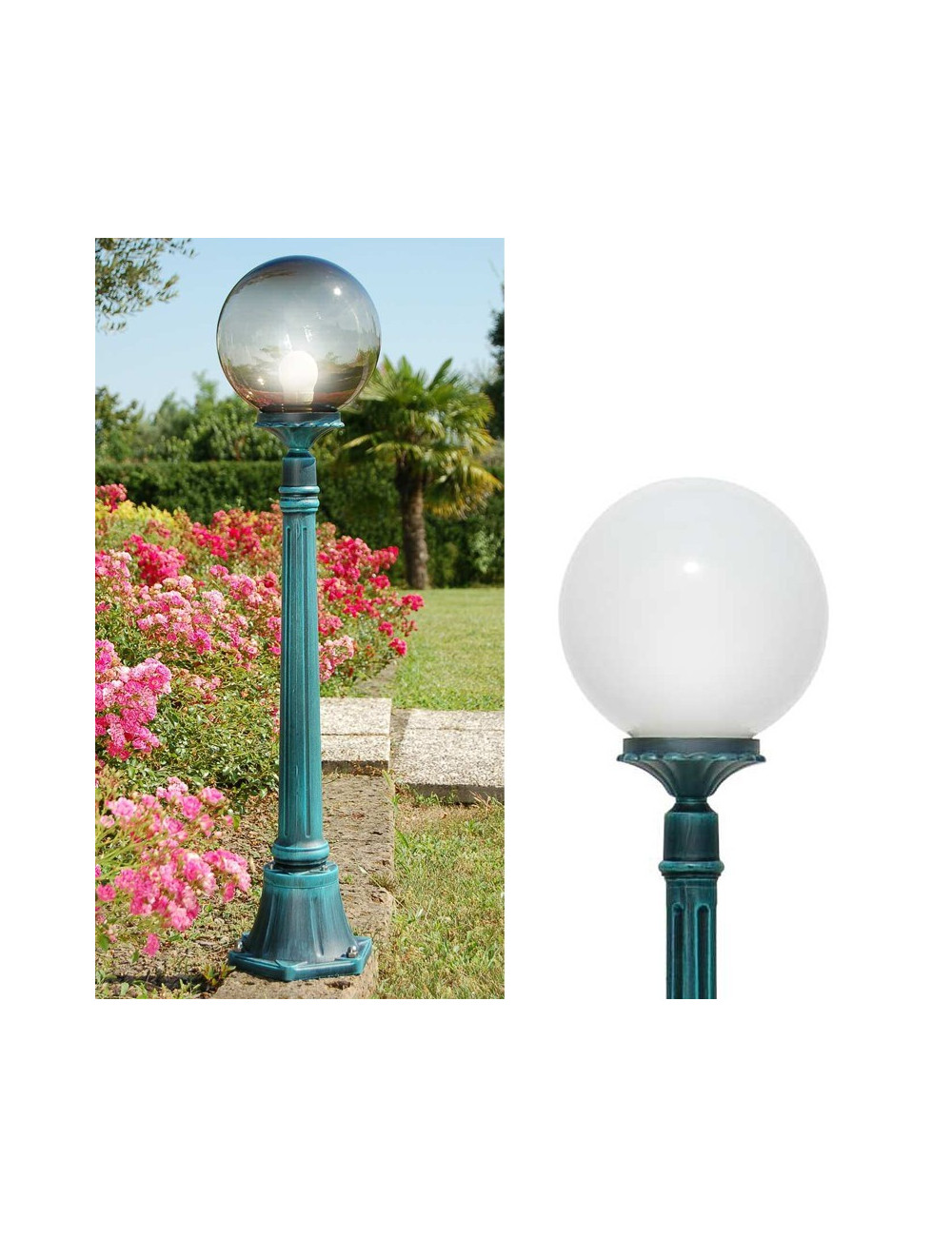 ORIONE S25 Outdoor Pole Garden Sphere Globe d.25