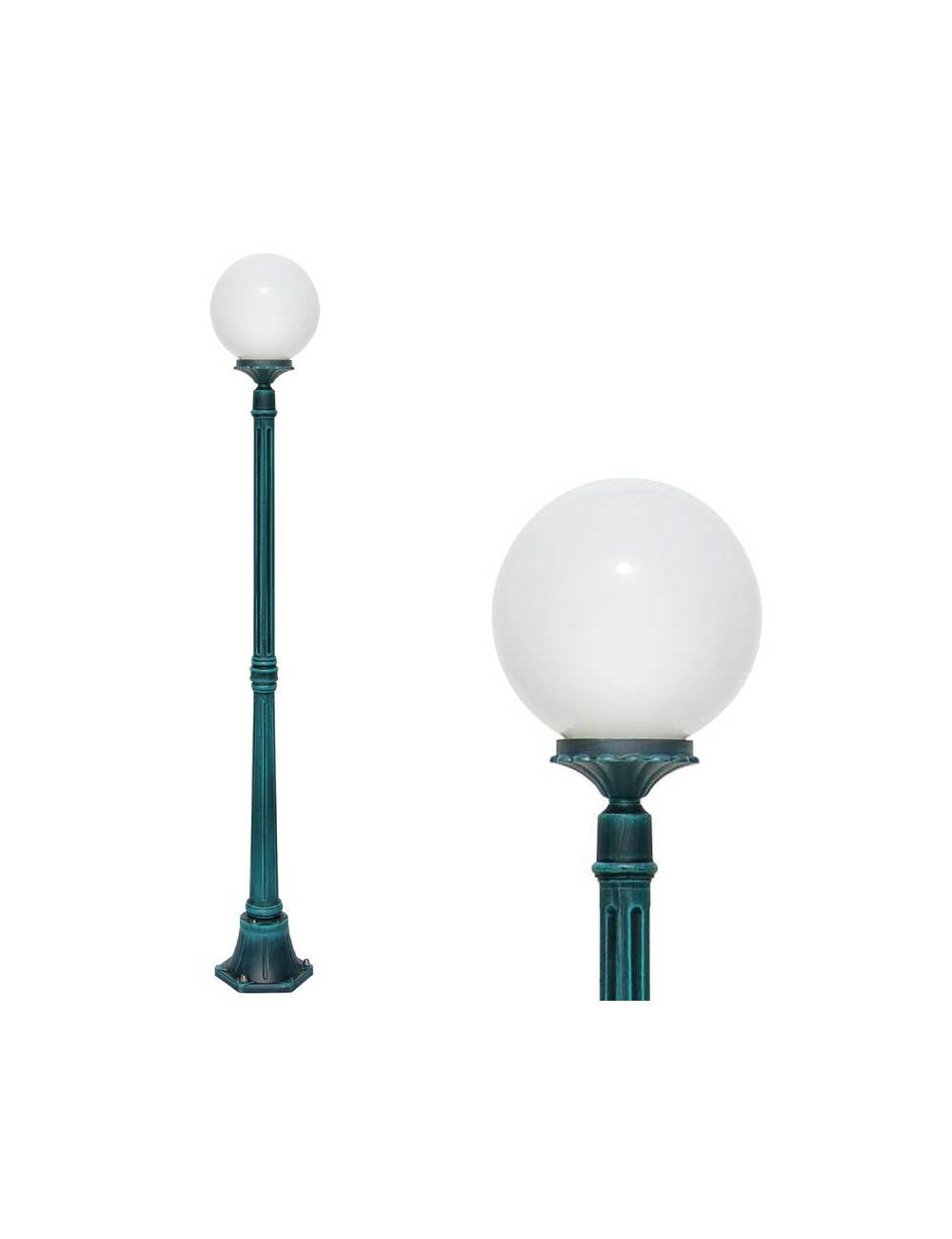 ORIONE S25 Farola Outdoor Pole Garden Sfera Globo d.25