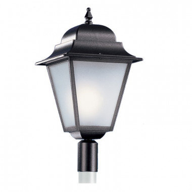 ATHENA GRANDE Lanterna Quadra con Attacco per Palo Esistente Illuminazione Esterno Giardino