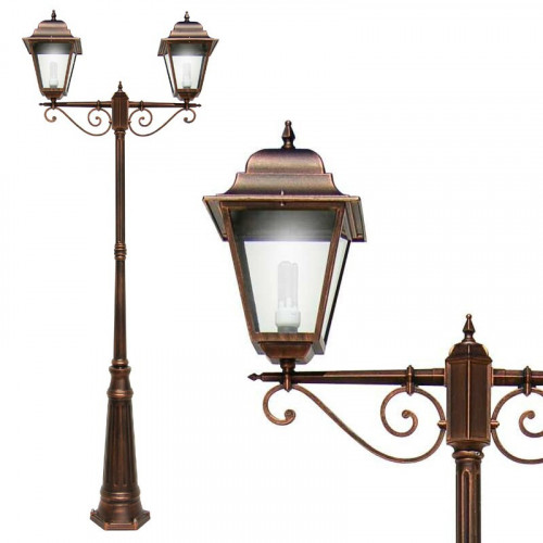 ATHENA GRANDE Square pole street lamp classic outdoor lighting