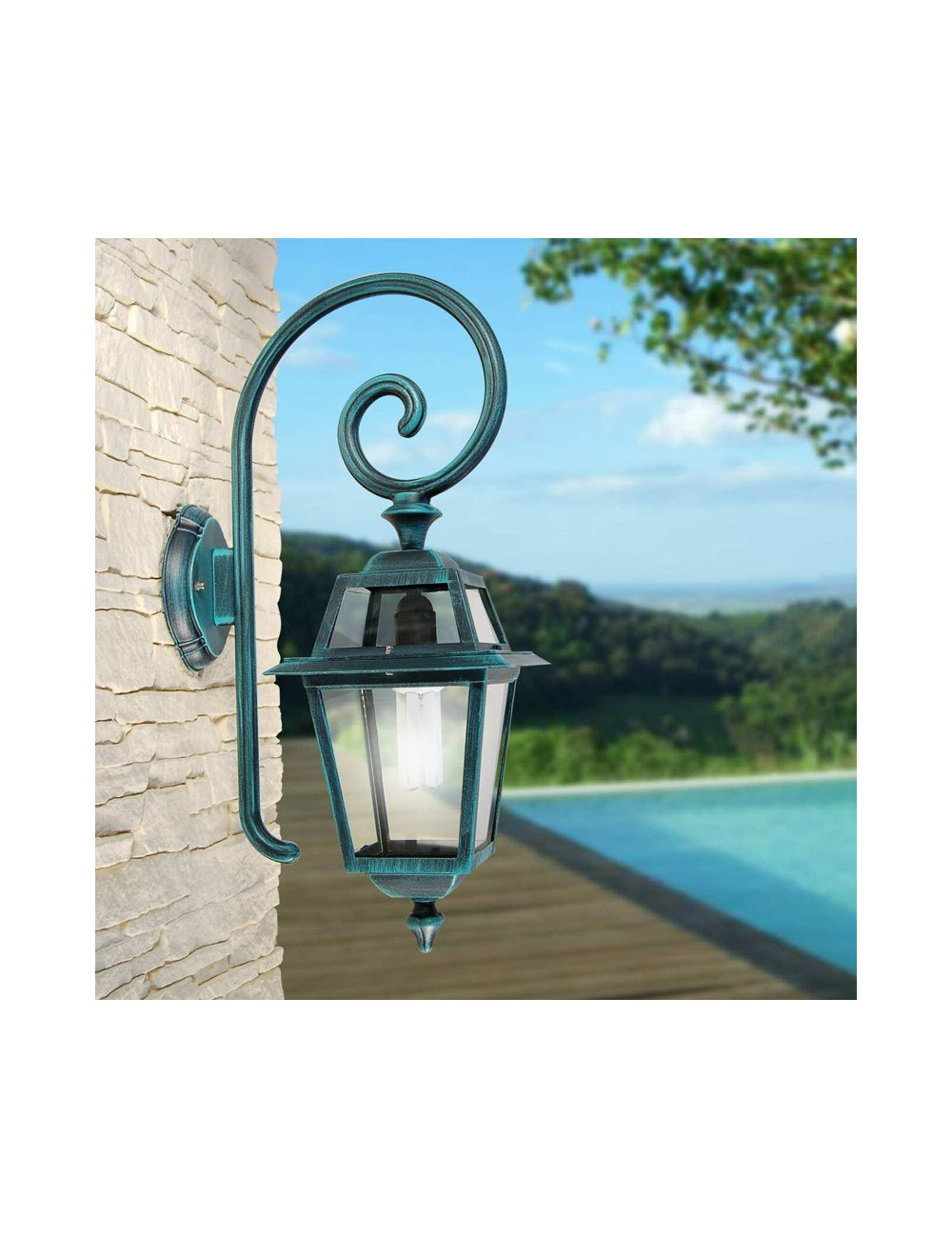 ARTEMIDE Lámpara de linterna de pared clásica Iluminación exterior de jardín
