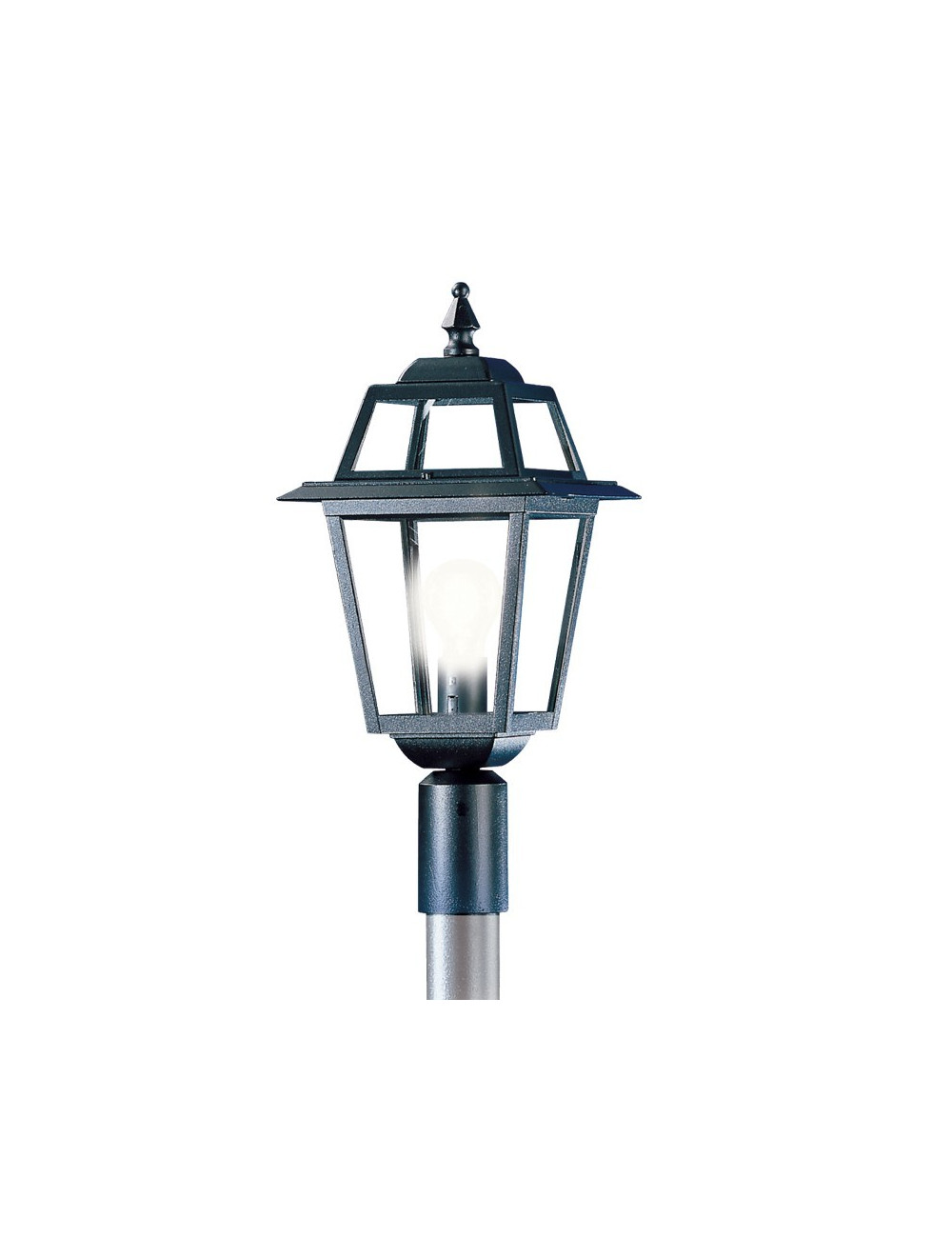 Linterna ARTEMIDE con accesorio para la iluminación de jardín exterior con poste existente
