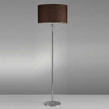 REAL Lámpara de piso en Tela de Mocha D. 40 Diseño Moderno - Antea de la Luz
