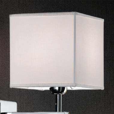 THOR Lampada da Parete in Tessuto Bianco con LED dal Design Moderno - Antea Luce