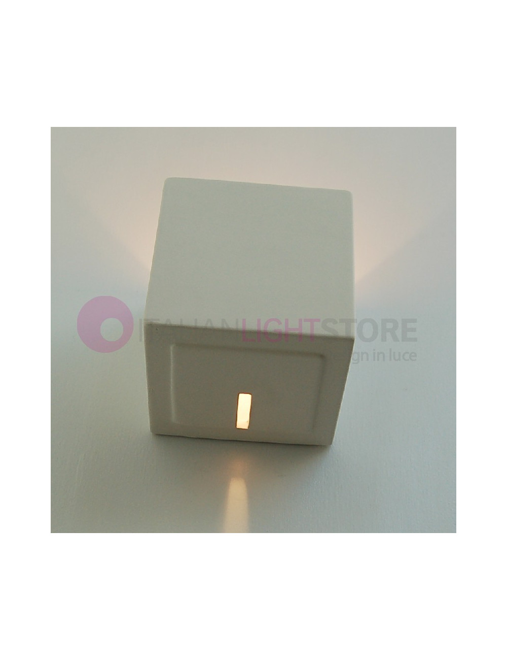 QUADRO wall lamp spotlight cube modern plaster decorable paintable paintable