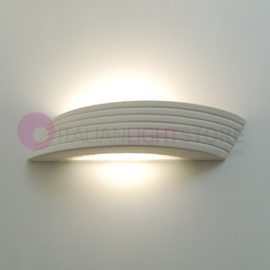 DALILA modern design wall lamp in paintable decorable plaster paintable