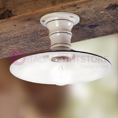 CECINA Ceiling Lamp Ceramic country Style Country - Ceramiche Borso