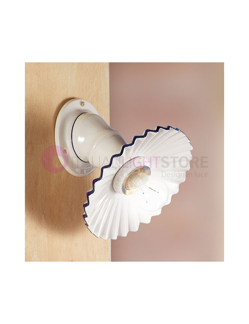 Mur lampe Spot Projecteur Céramique Rustique Pays - Ceramiche Borso