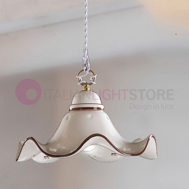 POGGIBONSI Classic Pendant Lamp in Hand-made Ceramic - Ceramiche Borso