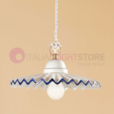 CASCINA Rustic Country Pendant Lamp Italian quality  ceramic- Ceramiche Borso