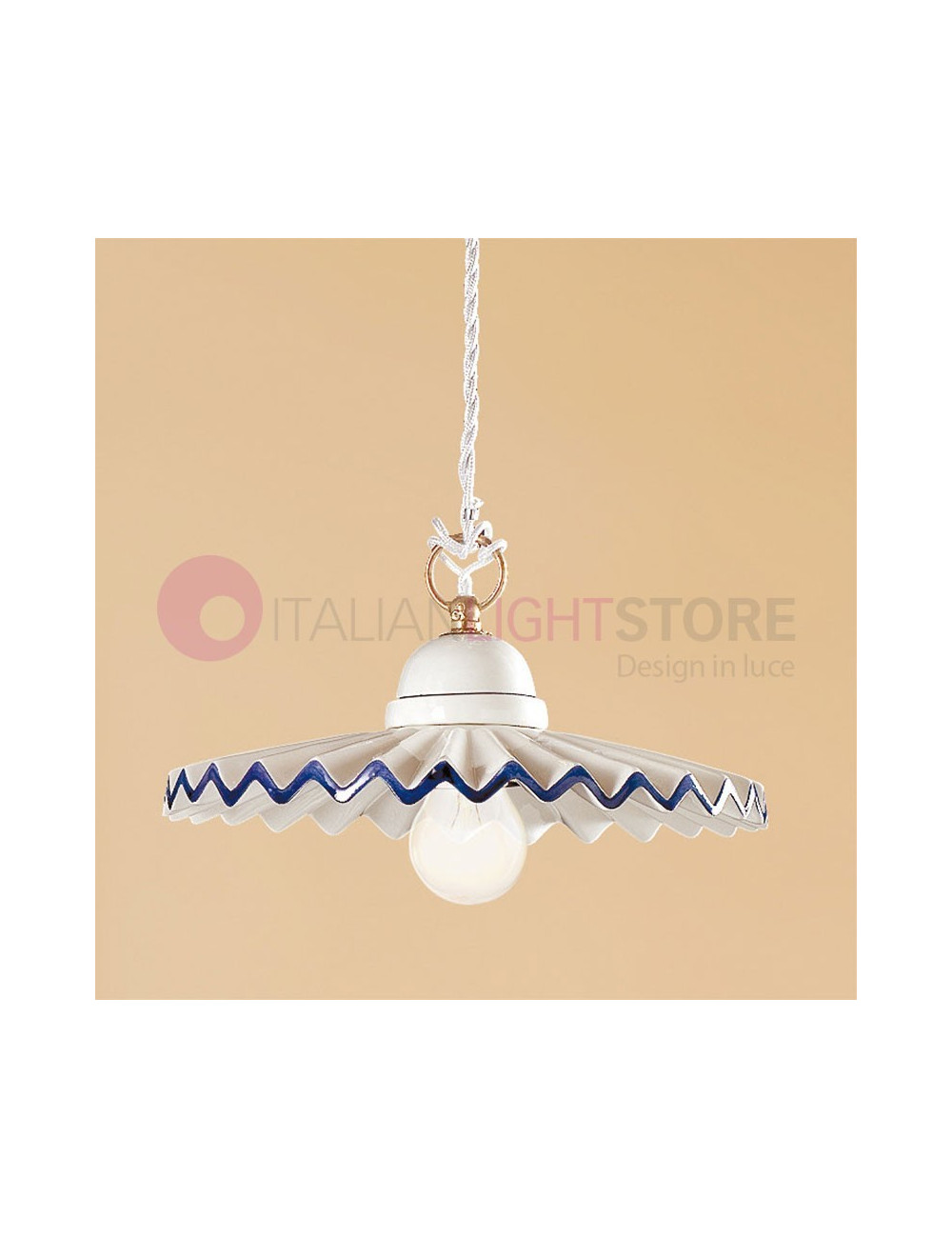 CASCINA Sospensione Lampadario Ceramica - Ceramiche Borso