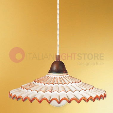 VANIA Ceramic Pendant Lamp Rustic Style Country