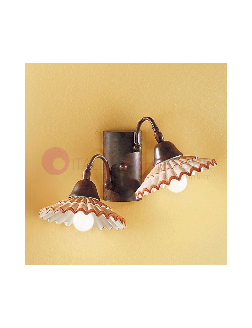 VANIA Ceramic Wall Lamp Rustic Style Country