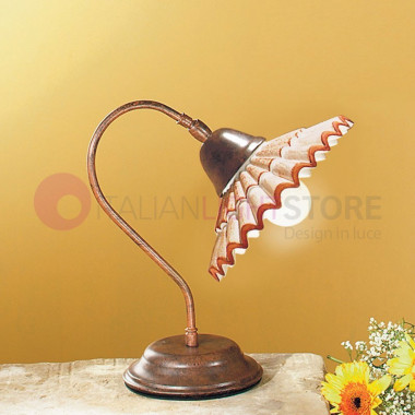 VANIA Ceramic Table Lamp Estilo Rústico País