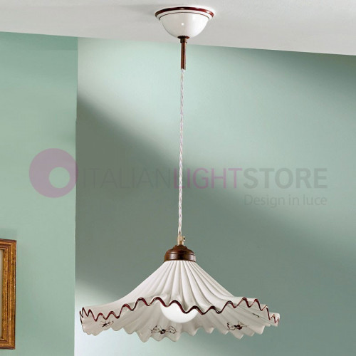ANNA Ceramic Pendant Lamp Rustic Style