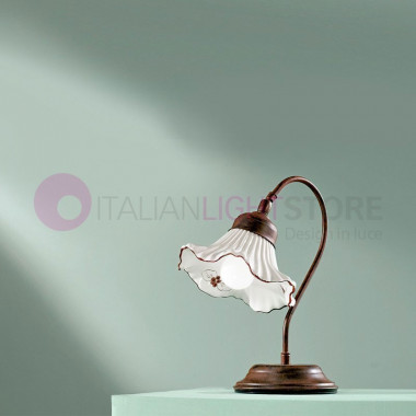 ANNA Lampada da Tavolo in Ceramica Stile Rustico