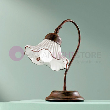 ANNA Lámpara de mesa de cerámica de estilo rústico