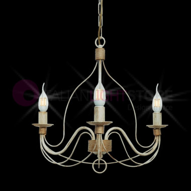 Flemish Iron Chandelier Lighting Rustic Country Style