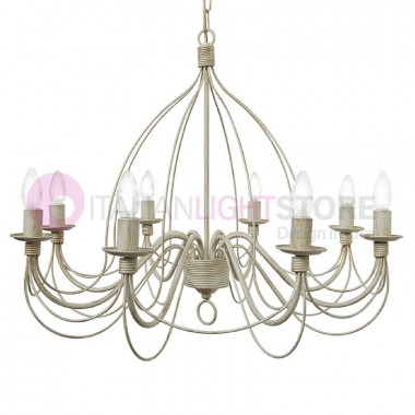 Flemish Iron chandelier style Rustic Country lighting kitchen tavern