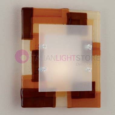 BROADWAY FAMILAMP de la luz de Techo de Cristal de Murano de 35x35