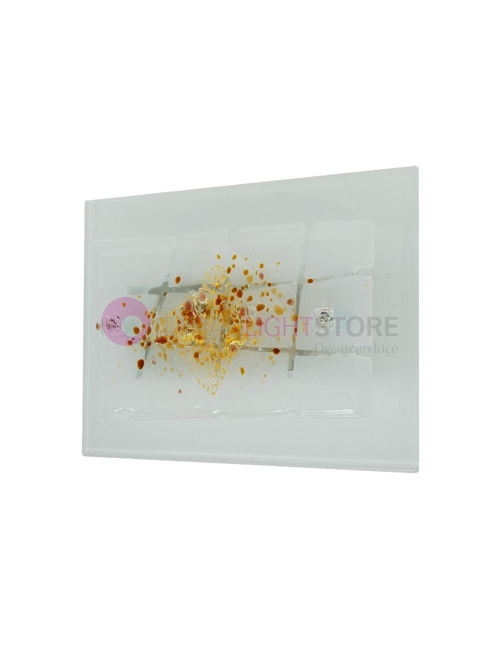 MIAMI GOLD FAMILAMP Applique in Murano glass 30x20