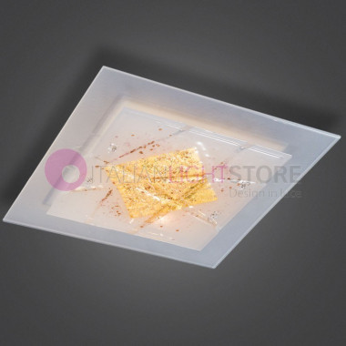 MIAMI GOLD FAMILAMP Ceiling light in Murano Glass 50x50
