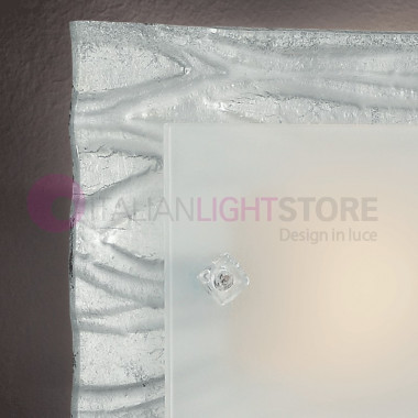 La corteza de la Lámpara de pared de la luz de Techo de Cristal de Murano de 30x20 FAMILAMP