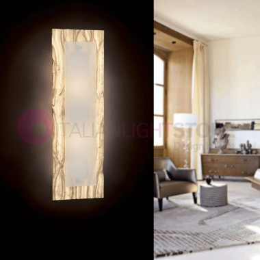 Rinde Wandleuchte Deckenleuchte Murano Glas 60x20 FAMILAMP