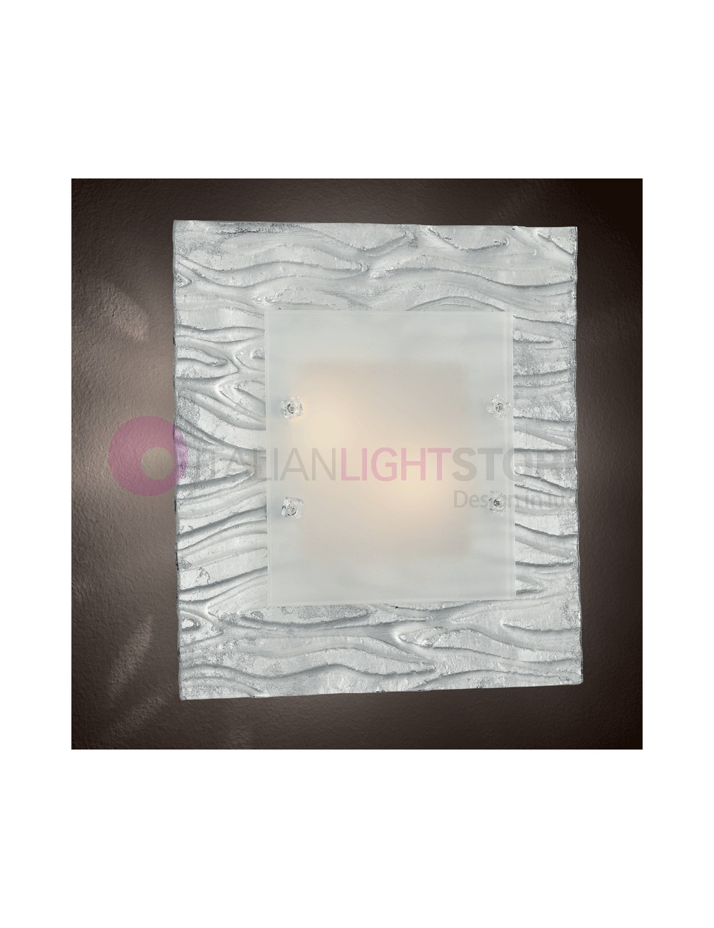La corteza de la luz de Techo de Araña de Cristal de Murano 40x40 Familamp