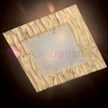 L'écorce de lumière de plafond lustre en Verre de Murano 50x50 familamp