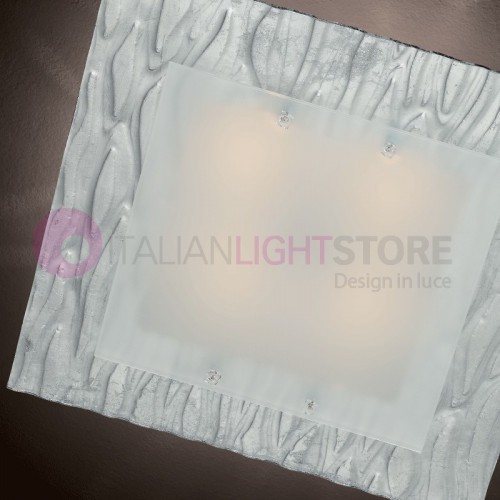 Bark light fixture chandelier ceiling Murano Glass 60x60 familamp