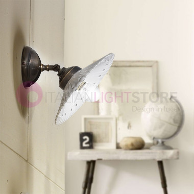 BELLAVISTA Mur-Lampe en Céramique en Laiton Rustique de Pays | Ceramiche Borso