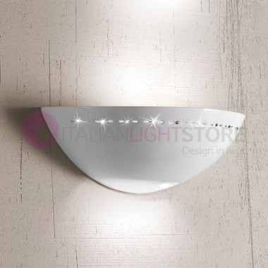 The VILLAGE OF LIGHT Applique d.30 Ceramic Bohemian Crystal | Ceramic Borso