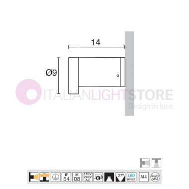 CAIRO Led Outdoor Wall Lamp Modern Design | Novolux Group