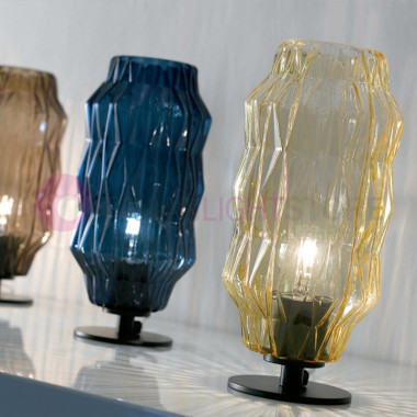 ORIGAMI Lámpara de Mesa en Vidrio Soplado Diseño Moderno | Selene